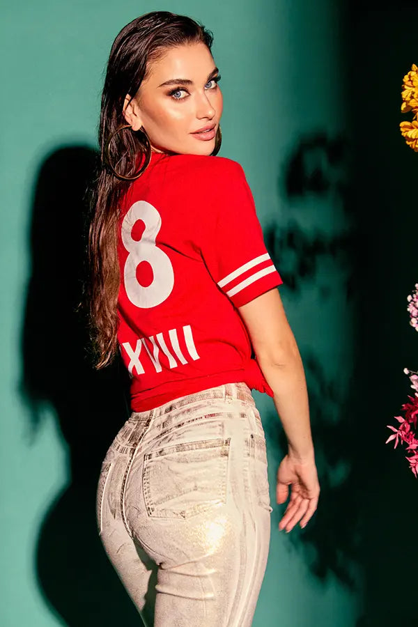 "LC roja" camiseta Le Cruel - 42gradoslatitudnorte