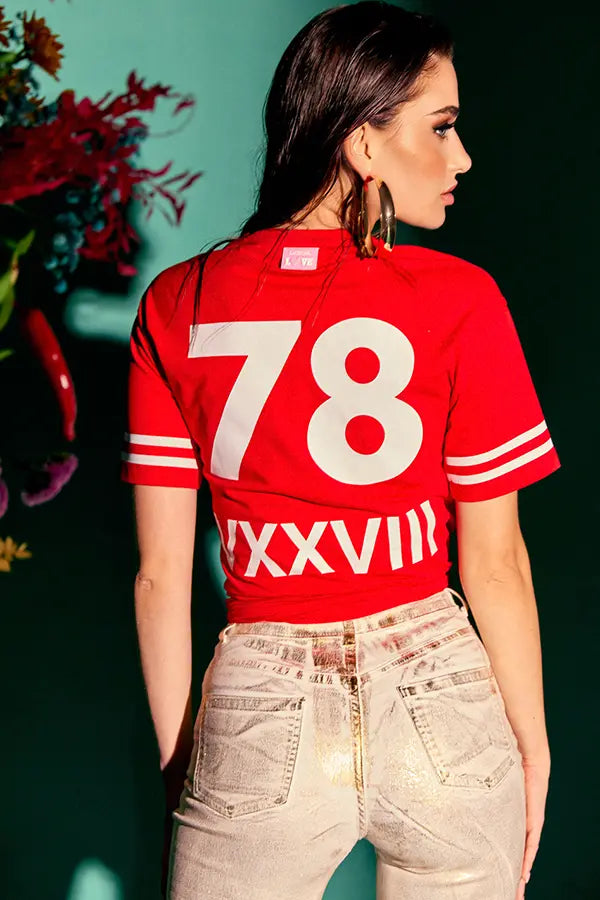 "LC roja" camiseta Le Cruel - 42gradoslatitudnorte