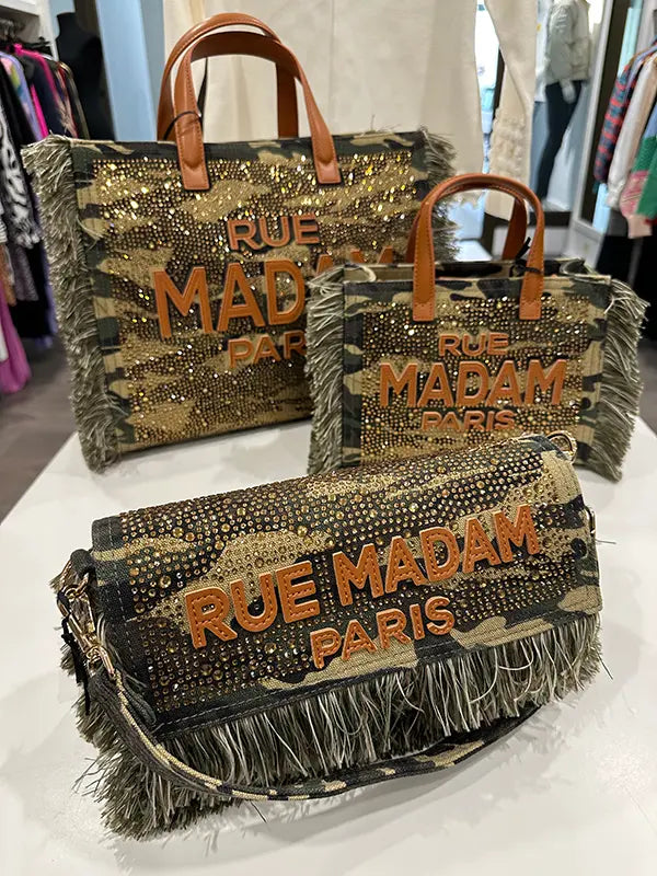 "Seattle Mini Tote camuflaje" bolso  Rue Madam - 42gradoslatitudnorte